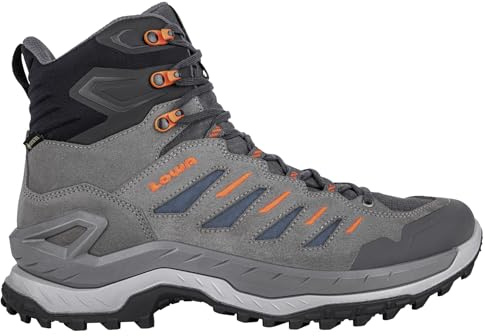 LOWA Boots Medium Innovo GTX Mid Grey/Petrol, 41.5