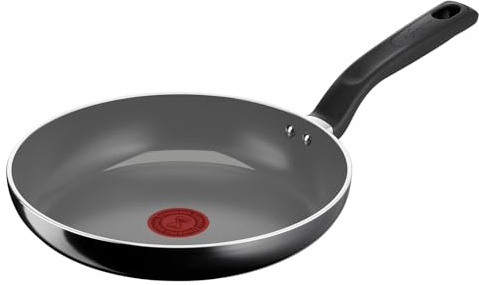 Lagostina Goccia Padella 24 cm, Rivestimento in Ceramica Antiaderente, Scorrevolezza Ottimale, Pulizia Facile, Thermo-Signal, Sicura, Compatibile con Induzione