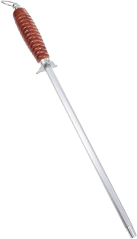 Mikinona Asta Affilacoltelli Manuale per Cucina in Acciaio al Carbonio Manico Ergonomico e Alta Durezza, Strumento Affilacoltelli Portatile per Uso Domestico