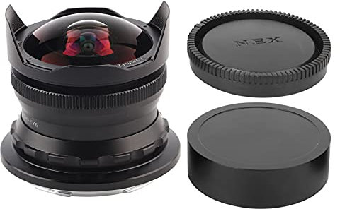 Obiettivo per fotocamera mirrorless Fisheye da 7,5 mm F2,8, obiettivo focale fisso standard, supporto Z per ottimizzazione dell'aggiornamento dell'aggiornamento, supporto per (Nero)