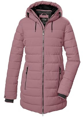killtec dam quiltad parka/parkas med huva KOW 55 WMN QLTD PRK, rosendamm, 46, 41809-000