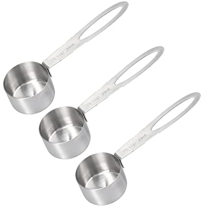Stainless Steel Measuring Spoon Stackable Tablespoons Accurate Food Measurement Set of 3 Durable and Easy to Clean for Cooking and Baking