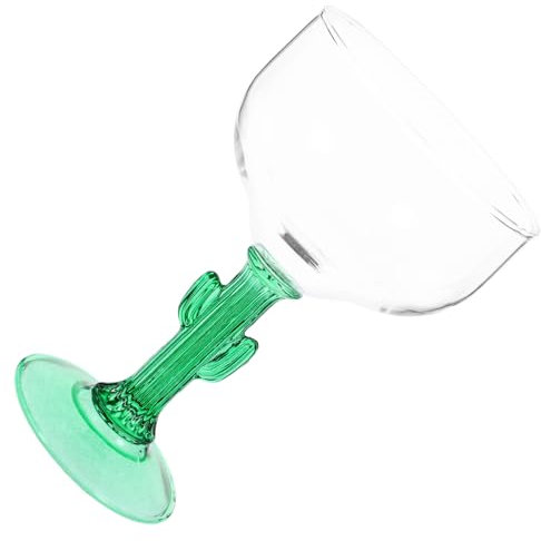 Garneck 1Pc Cactus Margarita Glass Transparent Party Goblet for Home Bars and Cafes Stylish Decorative Drinkware for Friends and Whisky Lovers