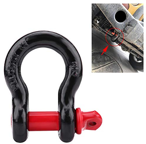 Yctze Duty Galvanized Shackles, 2T / 4,400lbs Capacity for Vehic Duty Shackles, Towing Shackle, Shackle, Vehicle Recovery, UTV Recovery, 2T, 4T, G (4.75T)