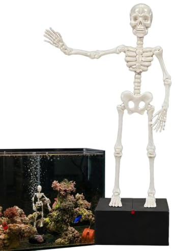 Akvariebubblerdekoration Rolig 3D-printad Halloween 18x10 cm