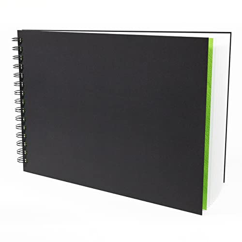 Artgecko Mixed Media Sketch Book A4 Landscape - 80 Pages (40 Sheets) 150gsm White Cartridge Paper