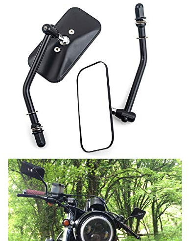 Motorrad Seitenspiegel 8mm Rechteck Motorrad Rückspiegel