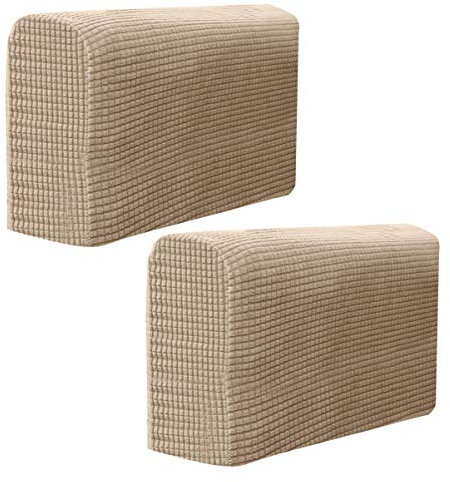 Ciieeo 2stücke Armlehnenbezug Für Sofa Dehnbarer Möbelbezüge Aus Fleece Passend Für Sofas Und Sessel Rutschfester Schutzüberzug Für Armlehnen