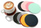 10 Pezzi Sottobicchieri, 10 cm Sotto Bicchieri da Tavola, Sottobicchiere in Pelle su Entrambi i Lati, Sottobicchieri in Vetro, Antiscivolo, per Tazze da Caffè e Tazze (10 Colori)