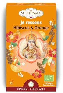 Tisane Bio Je Ressens Gamme Chakra - Saveurs épicées et acidulées - Éveille les sens - Inspire la créativité, l’imagination et la passion