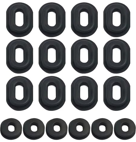 Hrtyvhin 18pcs Motocicleta Goma Bordes Cubiertas Almohadillas Junta de Goma Proporcionar Protección Integral Y Fácil Instalación Para /ZJ125