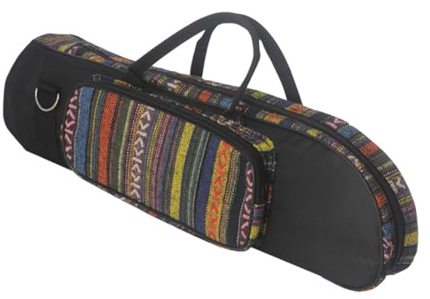 UKCOCO Borsa per Tromba Imbottita in Resistente Doppia Cerniera Design Etnico Elegante Leggera e Compatta per Trasporto Facile Custodia Portatile per Tromba Pistoni