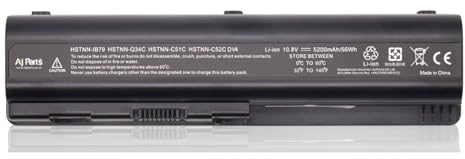 HSTNN-IB79 HSTNN-C51C 10.8 V 5200 mAh 56 Wh Laptop Battery for HP Pavilion DV6-2155DX, DV6-1000, DV6-1245DX | 6-Cell Li-ion Replacement Battery Compatible PN: HSTNN-UB7, HSTNN-W48C