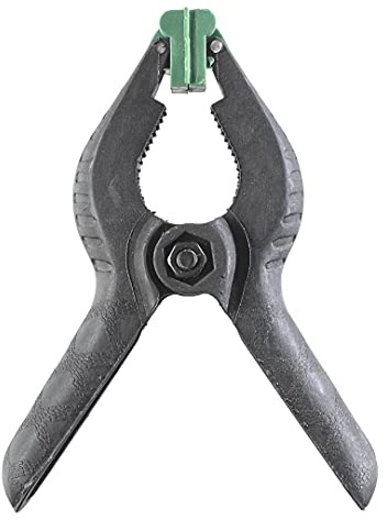 kwb Pince à ressort 100 mm, largeur de serrage 40 mm, force de ressort élevée pour les travaux de collage et d'encollage, pince à ressort pour agrafer et maintenir