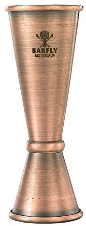 Barfly M37005ACP Japanese Style Jigger, Antique Copper, 1 oz x 2 oz