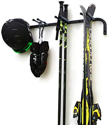 Stillerbursch Skihalterung Skiwandhalter für 4 Paar Ski Skiträger Skihalter Skiaufbewahrung