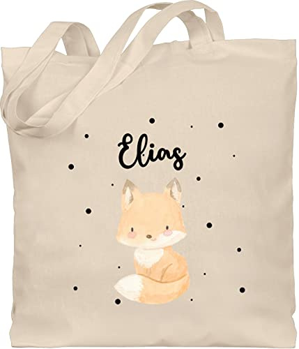 Geschenk mit Namen personalisiert by Shirtracer - Baumwolltasche - Tiere - Süßer Fuchs