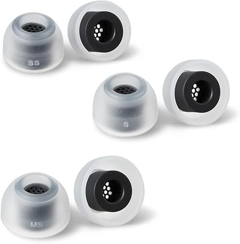AZLA SednaEarfit MAX pour Galaxy Buds 2 Pro Phantom Noir (SS/S/MS), Embouts pour écouteurs sans fil, Embouts de bouchons d'écouteurs à réduction de bruit de remplacement, Embouts certifiés Samsung