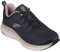 Skechers Vapor Foam Midnight Glimmer, Schiuma Donna, Black Mesh/Rose Gold Trim, 37 EU