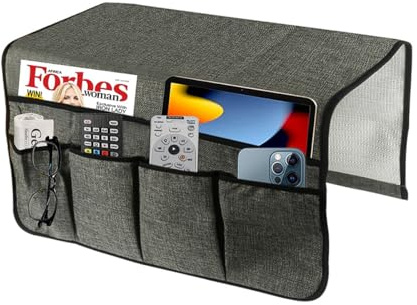 WANGCL Sofatablett Armlehne Fernbedienung Halterung Rutschfester Sessel Caddy für Liege Nachttisch Caddy Aufbewahrung für Handy Zeitschriften
