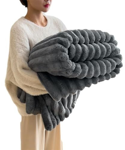 XILENY Fleecedecke, Kuscheldecke Flauschig Decke Fleecedecke Wohndecken Couchdecke 200 x 230 cm – dick, flauschig, weich und warm – hohe Qualität –Super gemütlich–Tagesdecke Sofadecke（Karamellfarbe）