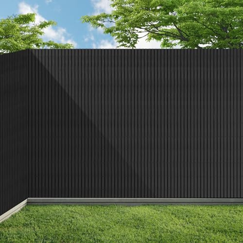 arvioo Sichtschutz, PVC Sichtschutzmatte mit Kabelbinder, Schützen vor Insekten, Kürzbar, UV- & Witterungsbeständig, 15 mm x 0,45 mm, Keine jährliche Wartung, Garten sichtschutz (Anthrazit, 160x300cm)
