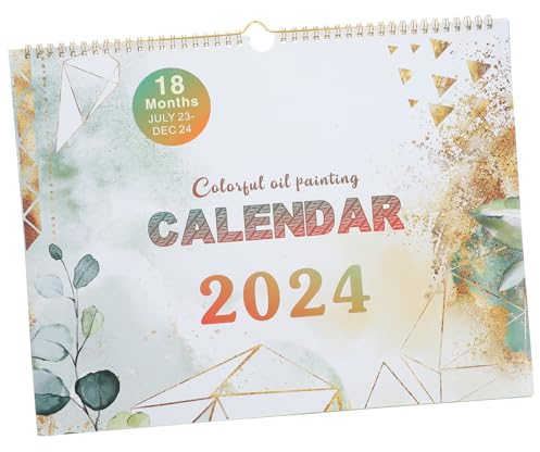 SEWACC Jahreswandkalender Groß Monatswandkalender Kunst Hängekalender Zum Notieren Wandkalender Fürs Büro Hause