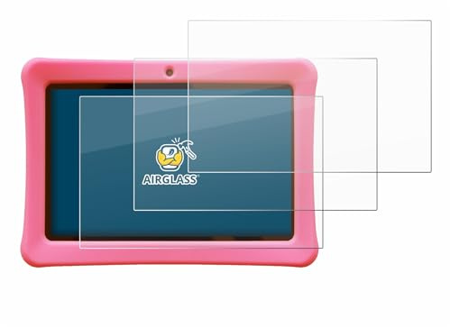 BROTECT 3 Stück Schutzglas für Contixo Kids 7 Tablet Schutzfolie Panzer Folie Glas[Extrem Kratzfest 9H, Anti-Fingerprint, Ultra-Transparent]