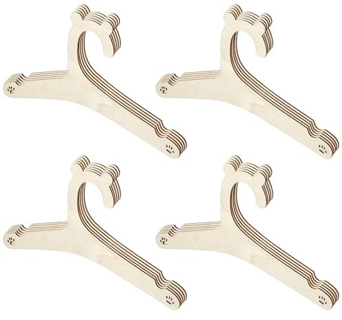 20 Stück Baby KleiderbüGel Aus Holz BabykleiderbüGel Set KinderkleiderbüGel Holz KleiderbüGel Kinder rutschfest 22.7cm Für Babies Und Kinder