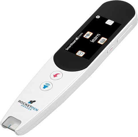 SmartPens 4U RocketPen Reader – Texte imprimé et numérique à la Parole, contrôle Tactile, Prise en Charge des écouteurs