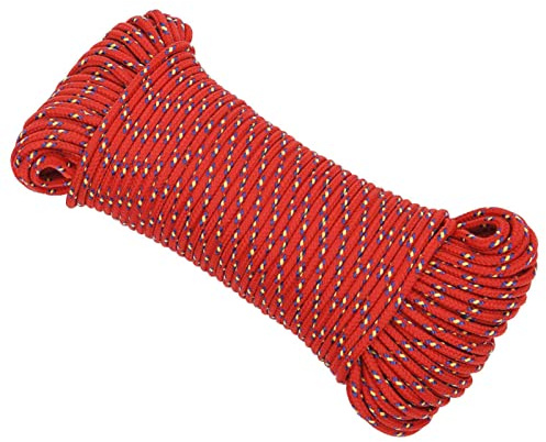 Brokky Cuerda de Barco Polipropileno Rojo 5 mm 25 m Cuerda De Persiana Enrollable