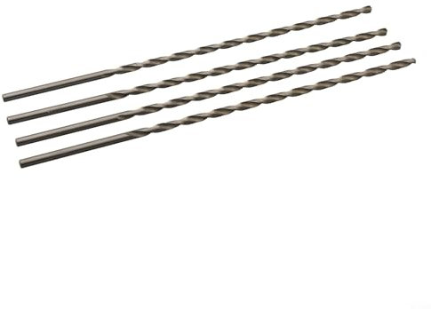 200mm Extra Long HSS Drill Bits Perfect for Drilling Metal, Wood, PVC & More (4mm)