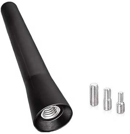 Universelle Mini Autoradioantenne mit M4 M5 M6 Schrauben | 6,5cm DAB AM FM Antennenmast | Autodachantenne | Signalverstärker