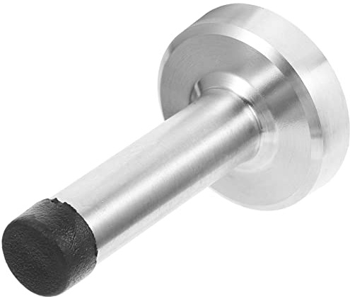 AUTSUPPL Bodentürstopper 7,5cm Edelstahl mit Gummipuffer Wand und Bodenschutz Türpuffer für Innen und Außenbereich Büro und Zuhause