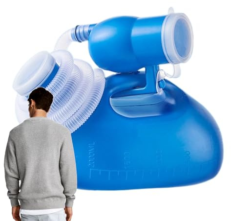 Gwtdtoad Urinoirs Pour Homme,Bouteille Urinaire de Voyage Antifuites 2000ml - Grande Capacité Antifuites pour Collection Urinaire Nuit - Voyage Voiture Randonnée Camping Car Hôpital Domicile