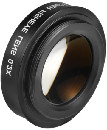 1. 37 mm 0,2 x Fischaugenobjektiv mit niedrigem Profil für DSLR/spiegellose Weitwinkelfotografie und Filme, Weitwinkelobjektiv für Action-Kameras