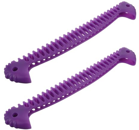 Mikikit 2 Pièces Protège-Lames de Patins à Glace Élastiques pour Garçon Fille et Adultes Protège-Lames Antirouille pour Patinage Artistique et Hockey Accessoires Patin Glace Durables et