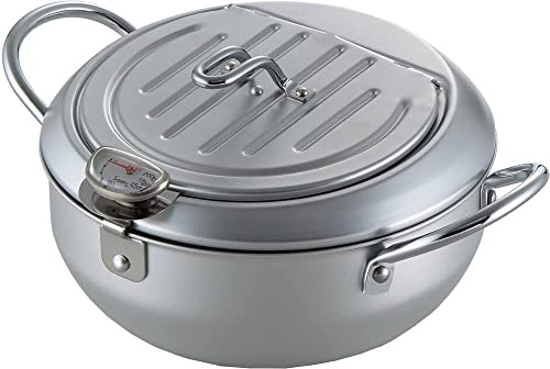 Yoshikawa Tempura SJ1024 Friteuse couverte avec thermomètre, fabriquée au Japon