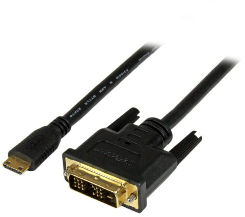 StarTech.com Cavo Mini HDMI a DVI da 1m - Cavo adattatore DVI-D Maschio a mini HDMI Maschio 19 Pin (1080p) - Cavo Adattatore digitale per monitor DVI - Convertitore HDMI mini a DVI M/M (HDCDVIMM1M)