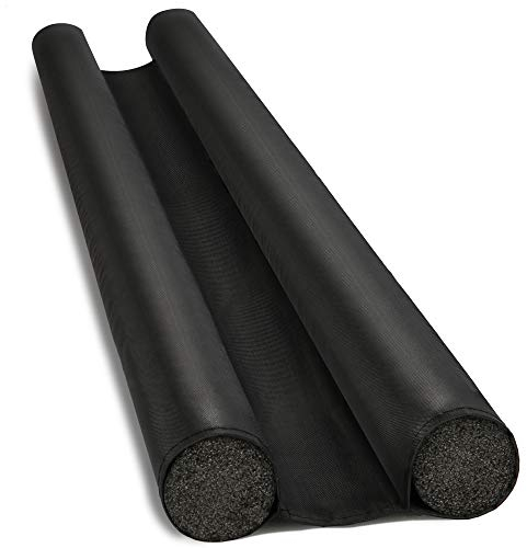 com-four® Cuttable draught excluder for all standard doors, door bottom seal with double-sided insulation, draught excluder sound insulation, cold protection, energy cost savings (001 pieces)