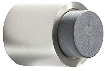 Wandtürstopper Edelstahl mit Gummipuffer, Ø25 mm, Länge 3,2 cm, Türgriff, Türstopper Wand, Abstandshalter für Tür & Fenster, Türpuffer für Türklinken, Wandschutz, Türfeststeller - PHOS Design