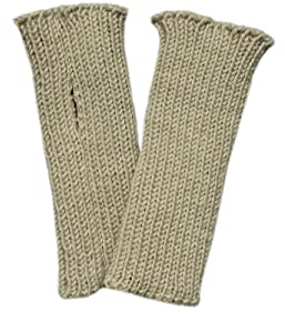 100 % Merinowolle, Baby-Armstulpen für Kleinkinder, beige, 1-2 Jahre