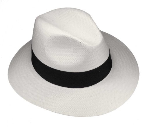 Harrys-Collection Eleganter Strohhut in Weiss