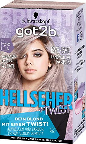 SCHWARZKOPF GOT2B Hellseher + Twist 104 Frosted Lila, 3er Pack (3 x 142 ml)