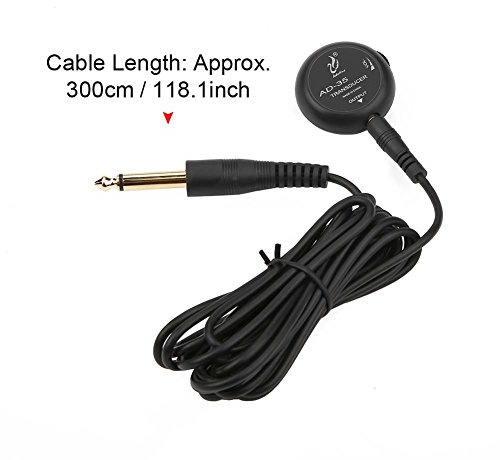 piezo pickup, piezo pickup, mikrofon, piezo pickup gitarr mini piezo pickup givare gitarr pickup Kontaikrofon givare med kabel för akustisk klassisk folkgitarr Ukelel