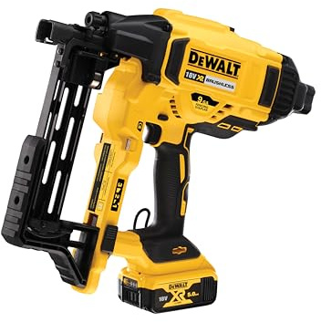 DEWALT DCFS950P2-GB 18v BL Fencing Stapler with 2 5ah Batteries and Kitbox