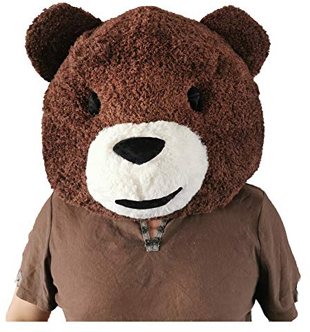 MatGui Plush Animal Hats Head Mask Halloween Mascot Costume