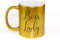 Boss Lady - Paillettes d'or Tasse à Café en Céramique
