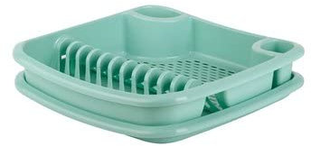 Escurreplatos con bandeja Verde
