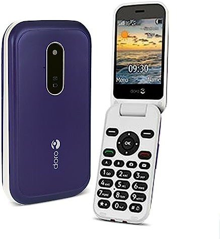 Doro 6620 Big Button Mobile Phone for Seniors with 2.8 Screen Purple (Renewed)
